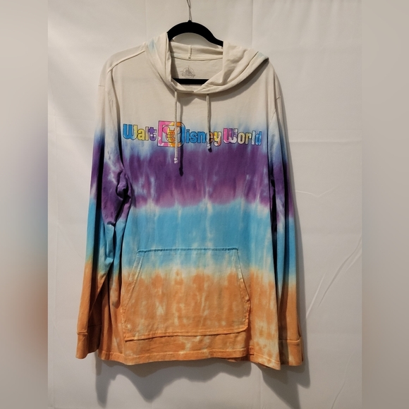 Disney Other - DISNEY Walt Disney World Lightweight T-Shirt Hoodie With Drawstring